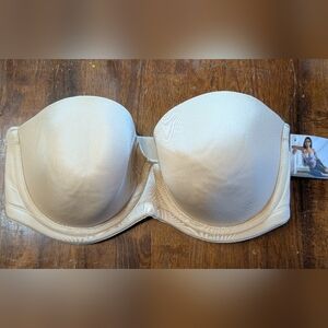 Smart&Sexy Strapless Bra Nude 36DD Underwire Cocktail Wedding Prom Evening NWT